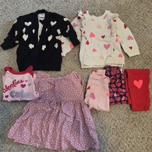Toddler Girl 18 Months Valentine Lot Old Navy Cat & Jack